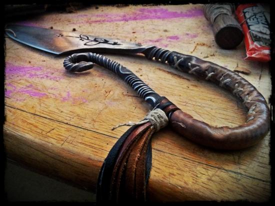 debut de tressage du serpent